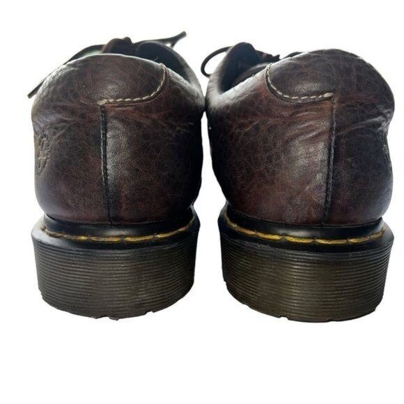 Dr. Martens Men’s Boston Oxfords Brown Leather Lace-up Shoes Size 12 - Picture 5 of 12